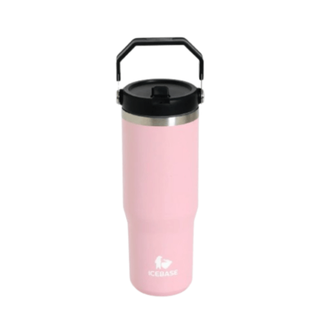 แก้วเก็บความเย็น ICEBASE รุ่น VL-511PK (FLIPX) ขนาด 900 มิลลิลิตร สีชมพู_0